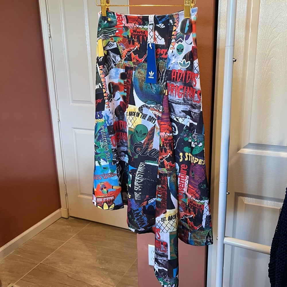 Adidas Originals Sports All Over Printed Skirt Size XS